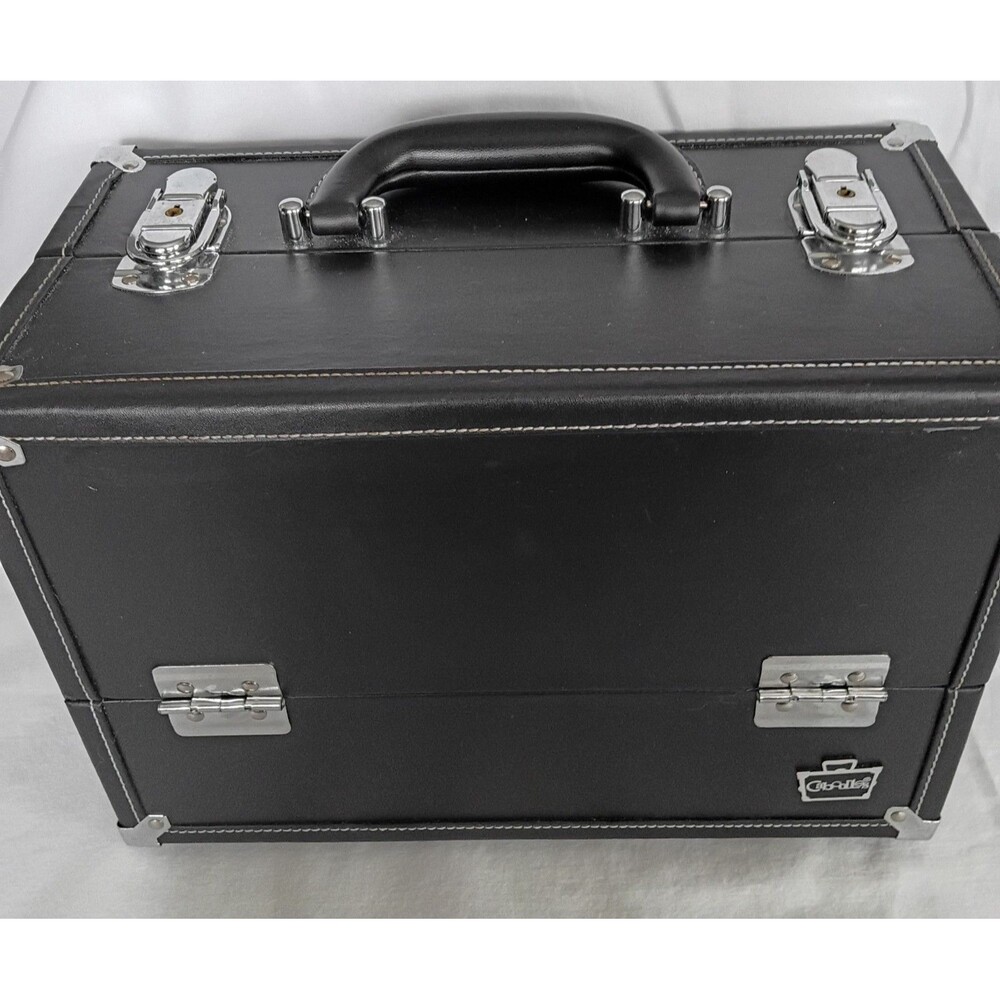 Vintage Caboodles Makeup Train Case With Keys